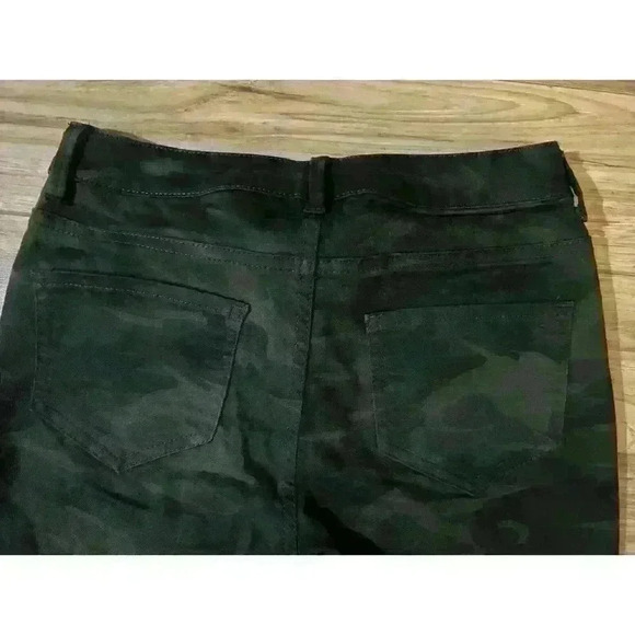 Zara Basic Jeans Women's 2 (approx 27x28) Camo Z1975 Skinny Zipper pockets - Picture 6 of 6